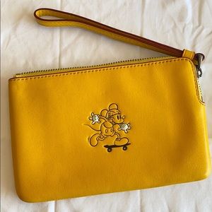 Coach Mickey Mouse Wristlet